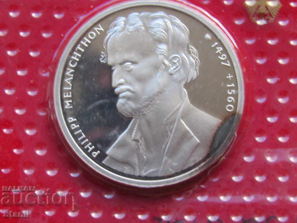 Delivery of Germany, 10 stamps, 500 years - Philip Melanchthon 1997, silver Delivery of Germany, 10 stamps, 500 years - Philip Melanchthon 1997, silver