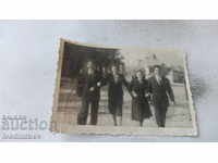 Photo Burgas The young family on a walk 1950