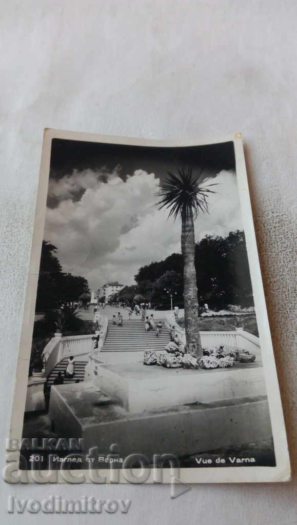 Carte poștală Vizualizare Varna 1958