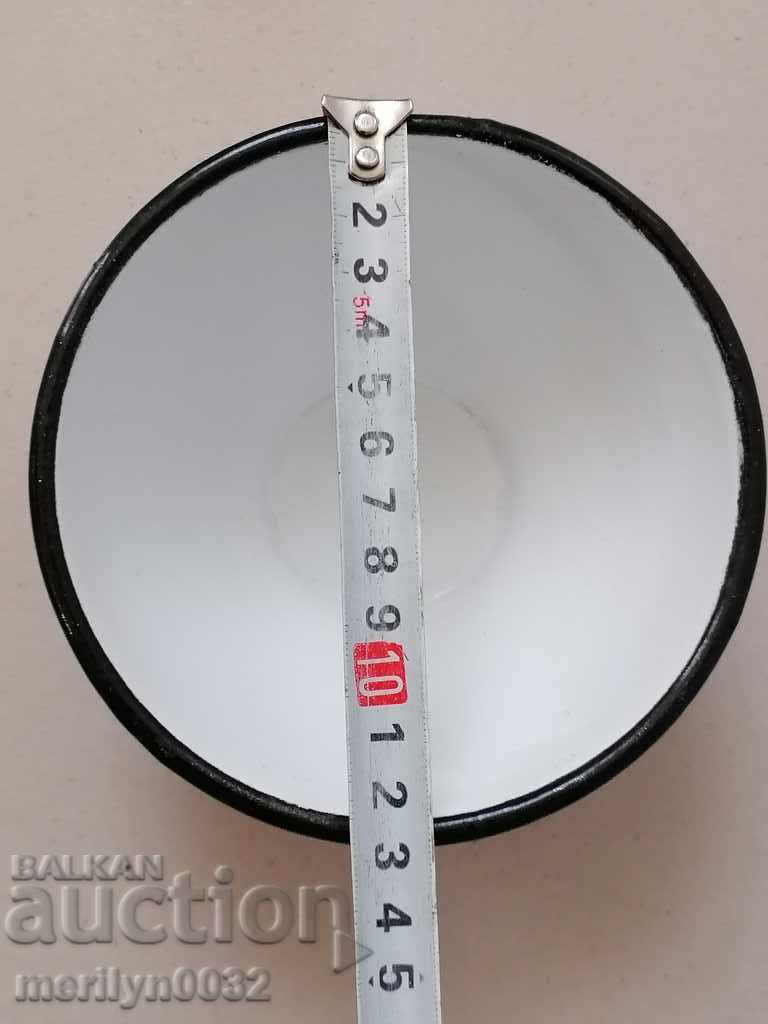 Enameled bowl 4 pieces of dish with enamel, basin, basin - 5