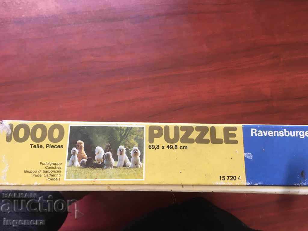 RAVENSBURGER PUZZLE 1000 PIECES FULL with price 23.00 BGN | € 11.76 RAVENSBURGER PUZZLE 1000 PIECES FULL with price 23.00 BGN | € 11.76