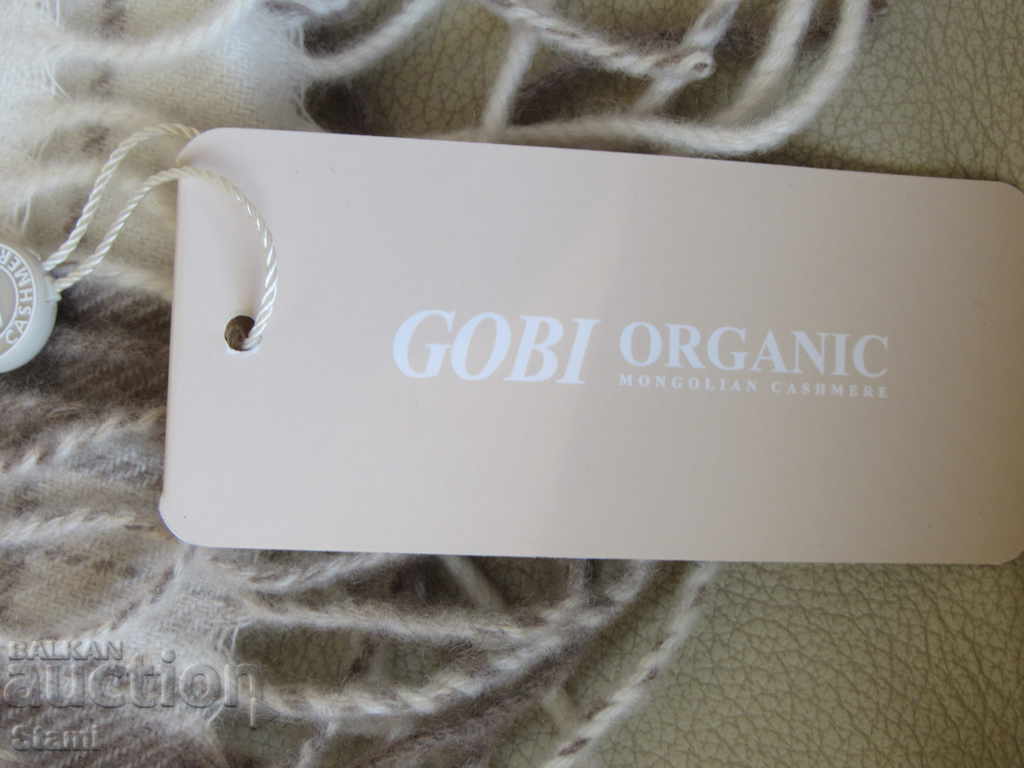 Delivery of Fine scarf 100% organic cashmere, plaid, Mongolia