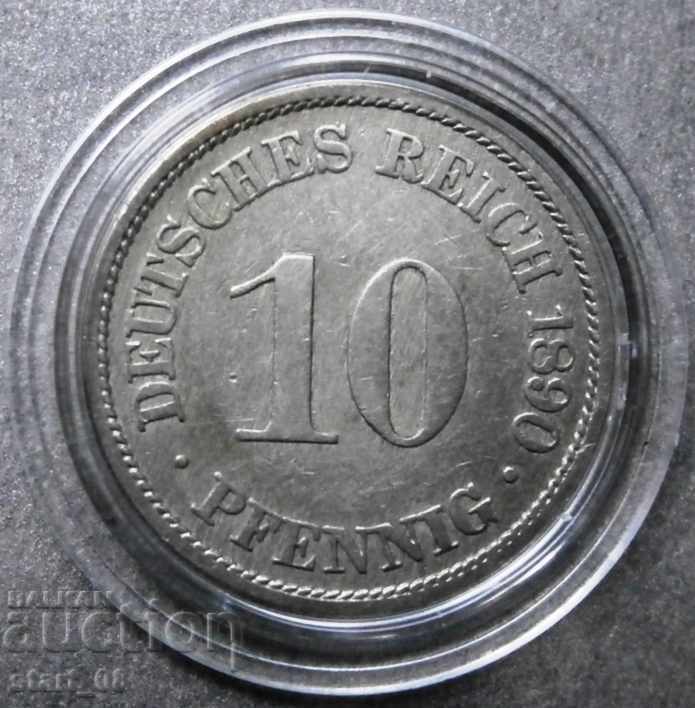 10 пфениг 1890