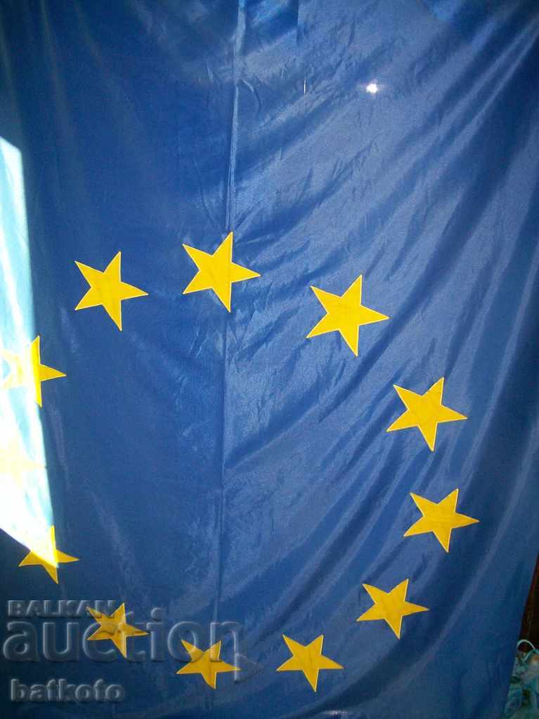 Old large flag of the European Union 220/150 cm
