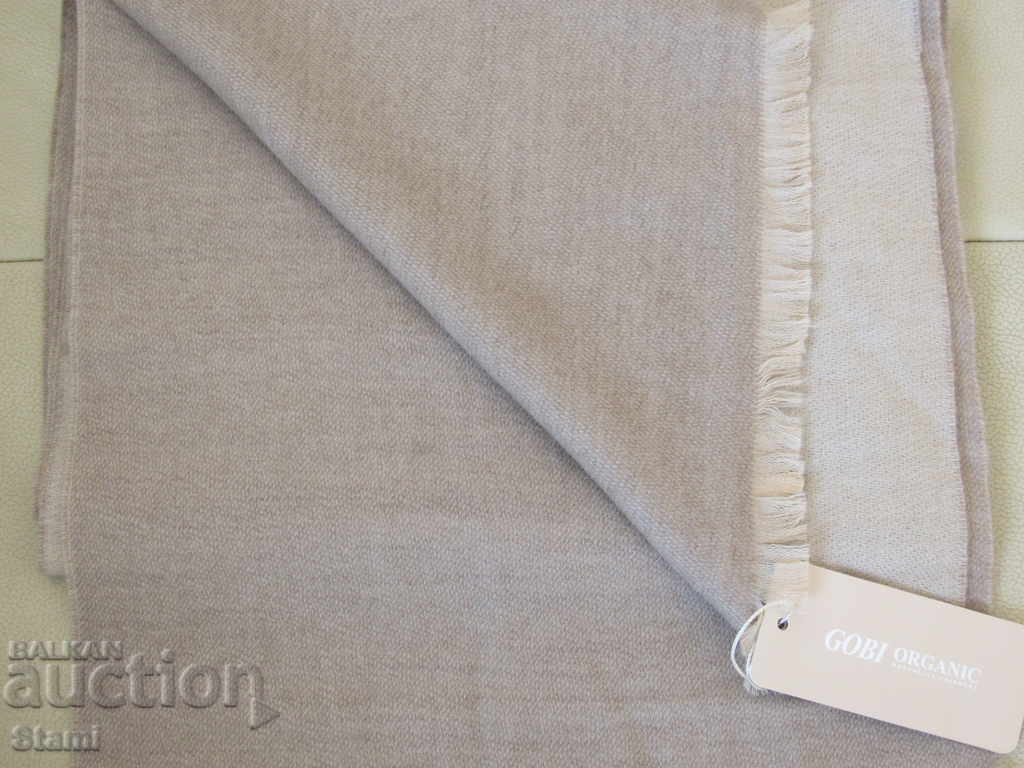 Fine double-sided shawl 100% cashmere, Mongolia