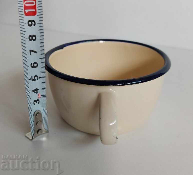 SOC UNUSED ENAMELED POT GLASS COURT ENAMEL FROM SOCA PRC with price 15.00 BGN | € 7.67 SOC UNUSED ENAMELED POT GLASS COURT ENAMEL FROM SOCA PRC with price 15.00 BGN | € 7.67