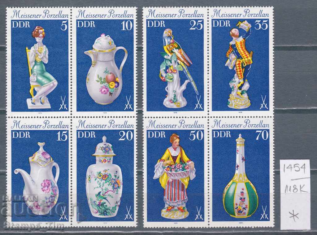 118K1454 / Germany GDR 1979 Meissen porcelain (* / **)