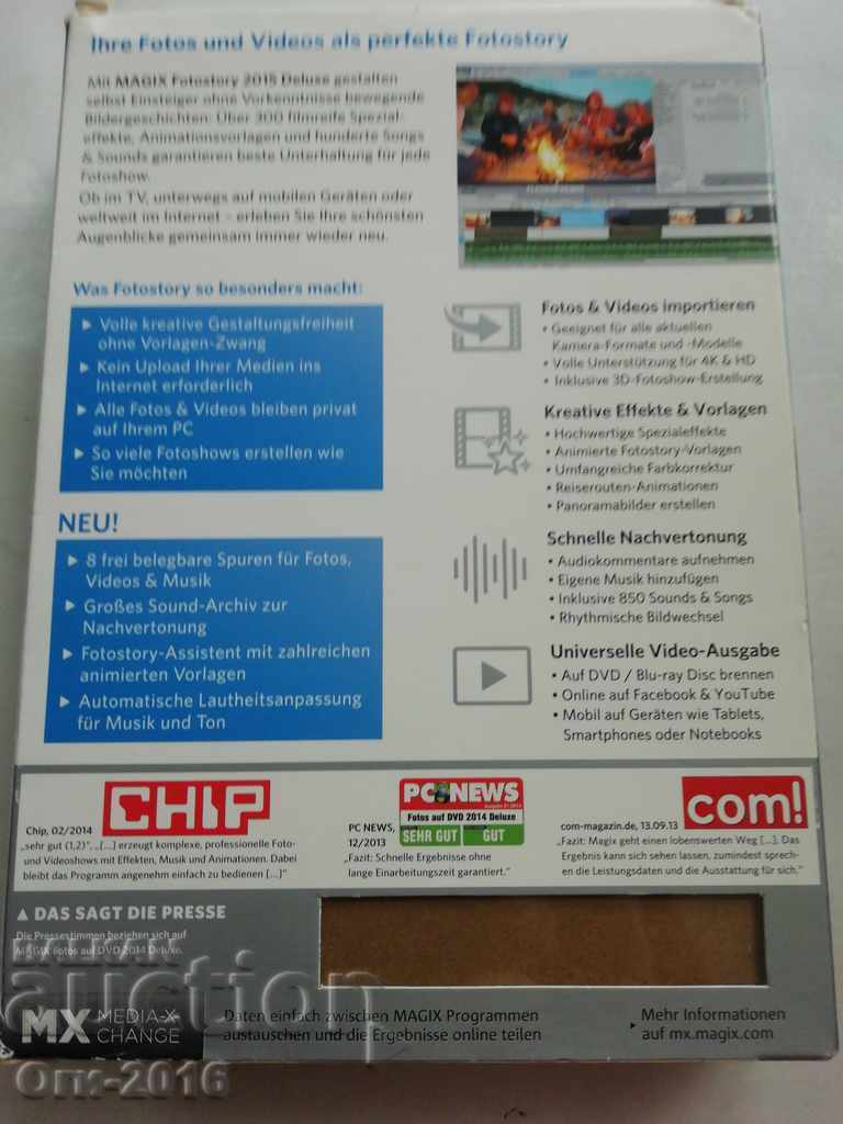 Delivery of CD MAGIX Photostory 2015 Deluxe Delivery of CD MAGIX Photostory 2015 Deluxe