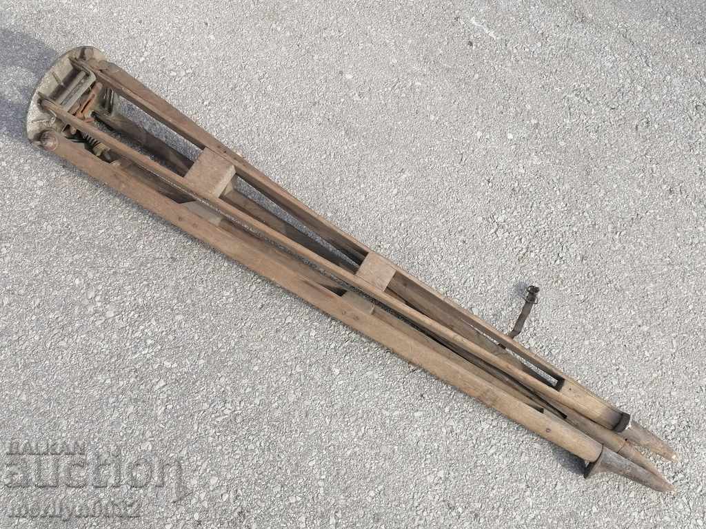 Auction Tripod by German military theodolite Otto Fennel Sohne Cassel Auction Tripod by German military theodolite Otto Fennel Sohne Cassel
