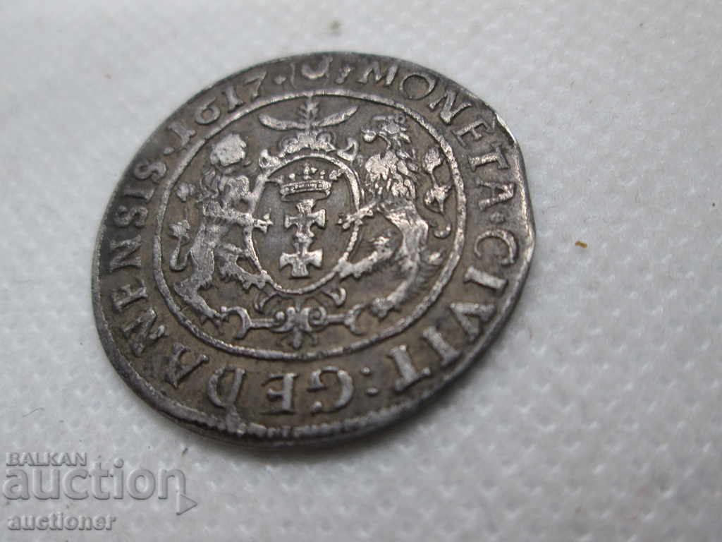 Delivery of Ort 1/4 Talar SIGIZMUND 1617 Poland Gdansk Rarity