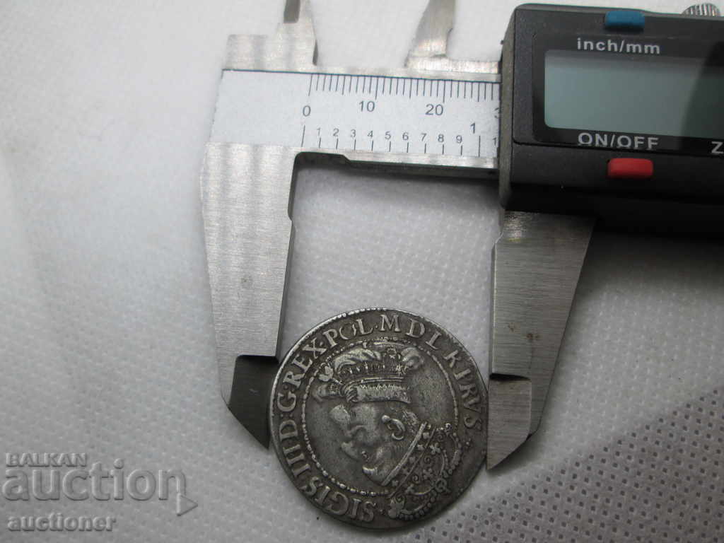 Ort 1/4 Talar SIGIZMUND 1617 Poland Gdansk Rarity - 6