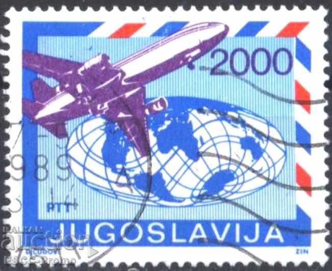 Επώνυμη μάρκα Aviation Plane Globus 1988 από τη Γιουγκοσλαβία