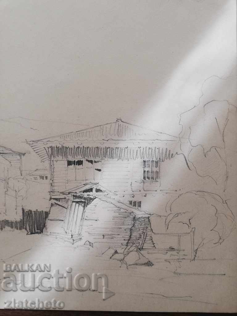 Old painting with price 30.00 BGN | € 15.34 Old painting with price 30.00 BGN | € 15.34