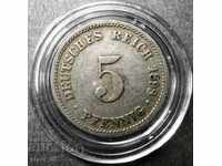 Γερμανία 5 pfennig 1898