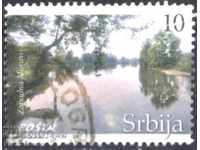 Клеймована марка Река Западна Морава 2007 от Сърбия