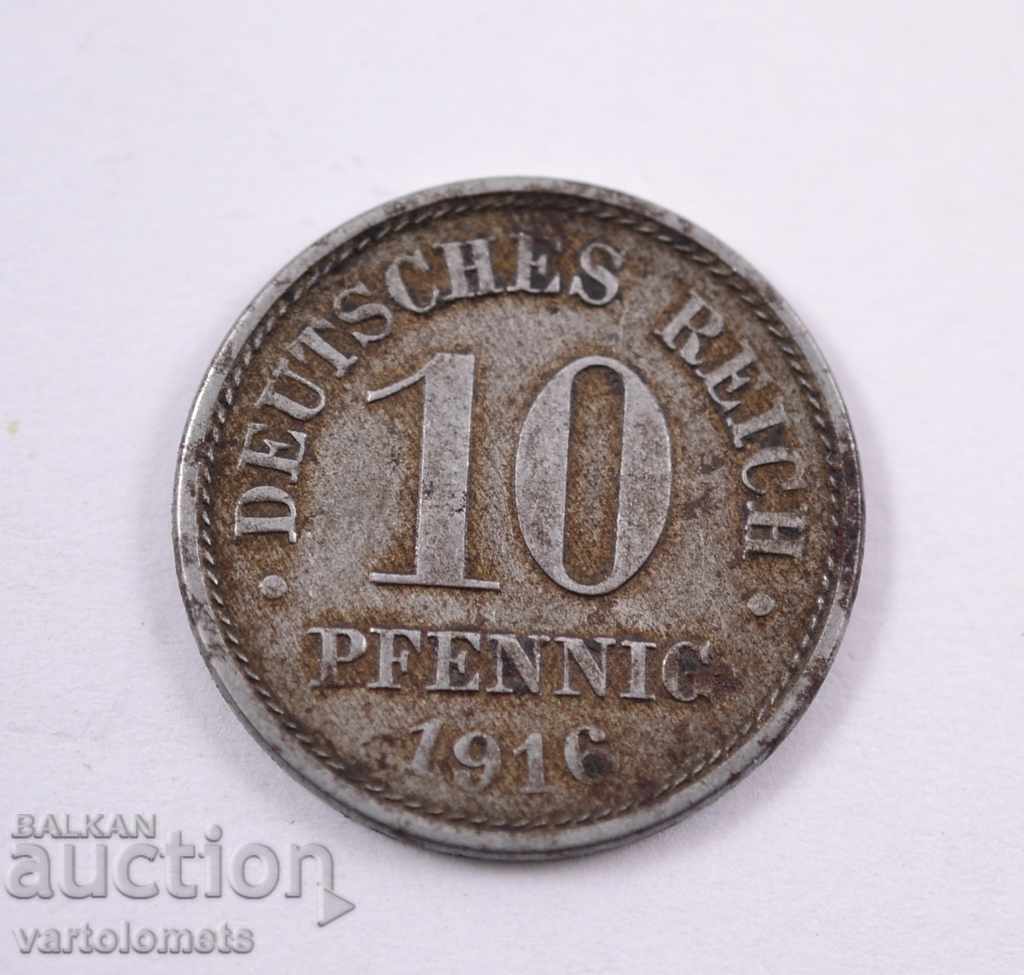 10 пфенинга 1916 г.  - Германия