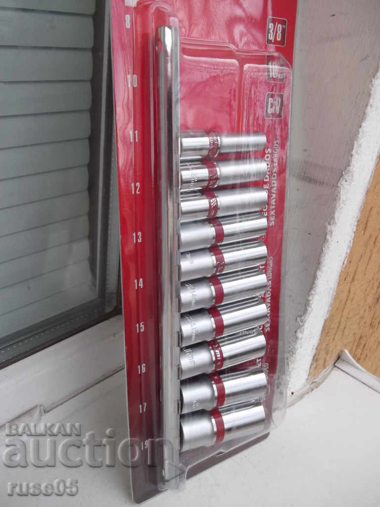 Inserts "MTX" set extended, 3/8 ", 6-wall, 10 pcs., 8-19 mm. with price 25.00 BGN | € 12.78