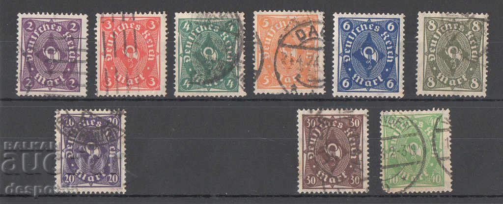 1922-23. Germany. Postal horn.