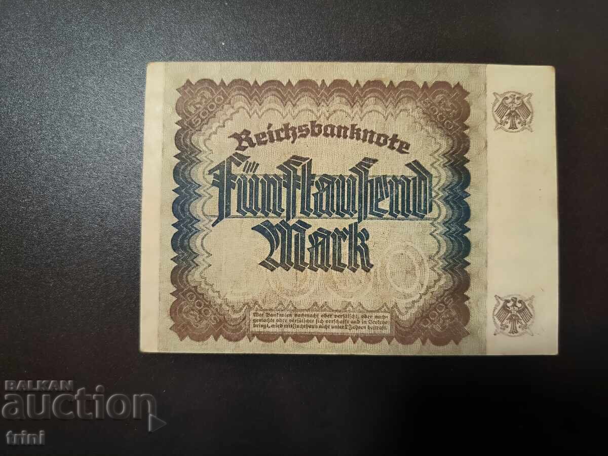 5000 mărci Germania 1922 cu preț € 6.00 | 11.74 BGN