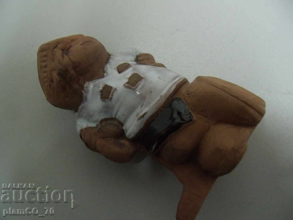 № * 5984 figurină veche mică din ceramică - jucător de hochei - jie - 5