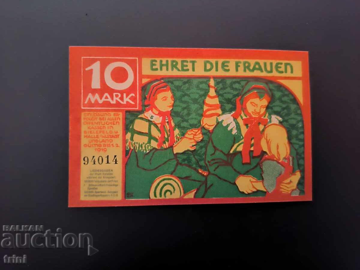 10 timbre 1918 Bielefeld notgeld a24