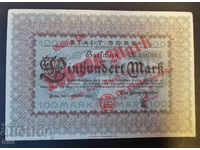 100 марки 1922 Бон  с надпечатка 100000 а25