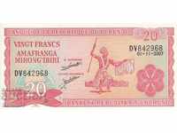 20 φράγκα 2007, Μπουρούντι