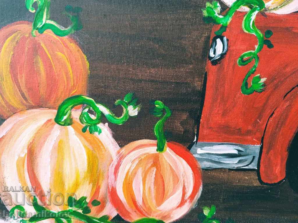 Hello Ball , painted picture on canvas - 7