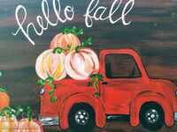 Hello Ball , painted picture on canvas