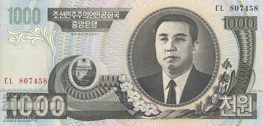 1000 won 2006, North Korea