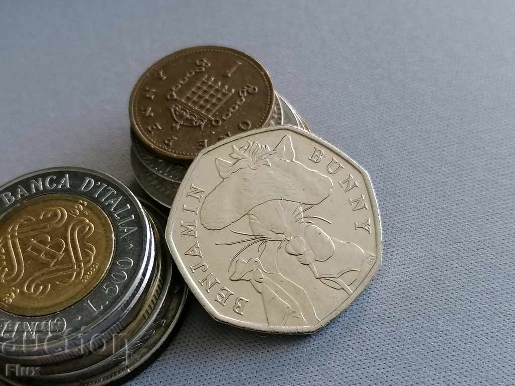 Монета - Великобритания - 50 пенса (Бенджамин) | 2017г.