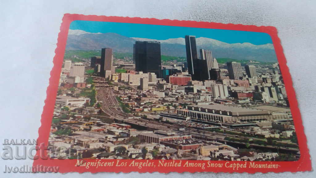 П К Magnificent Los Angeles Nestled Among Snow Cappel 1975