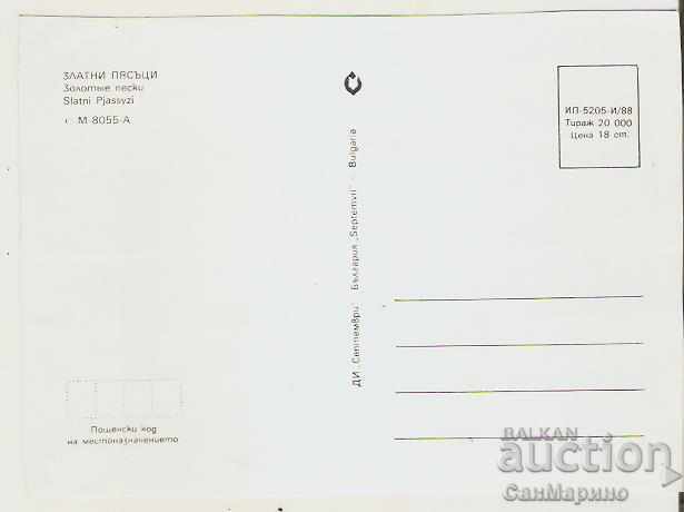 Card Bulgaria Varna Golden Sands 19 * with price 0.70 BGN | € 0.36