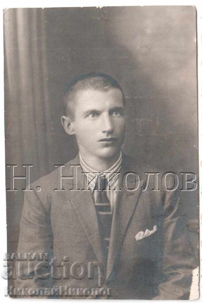 LITTLE OLD PHOTO CUTY YOUNG MAN WITH SUIT B259 LITTLE OLD PHOTO CUTY YOUNG MAN WITH SUIT B259
