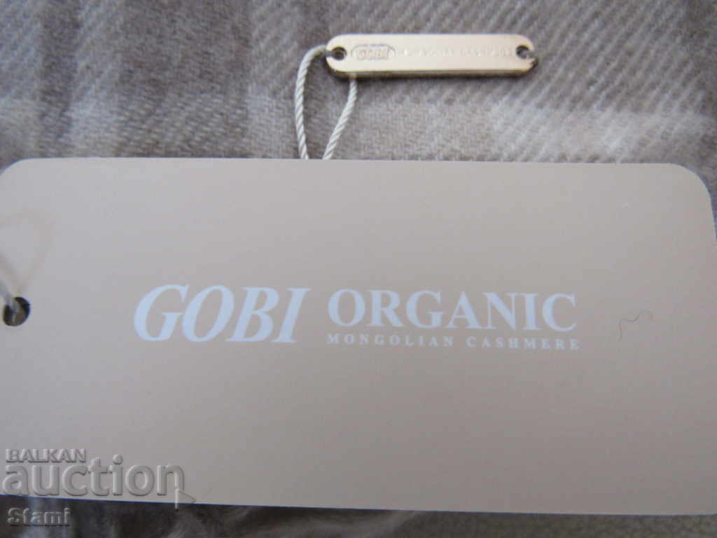 Delivery of Fine scarf 100% organic cashmere, plaid, Mongolia