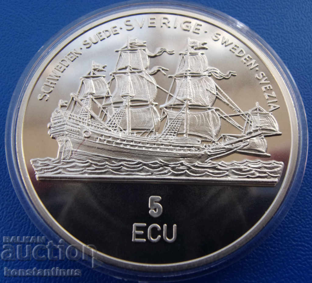 Σουηδία 5 ECU 1992 UNC PROOF Σπάνια