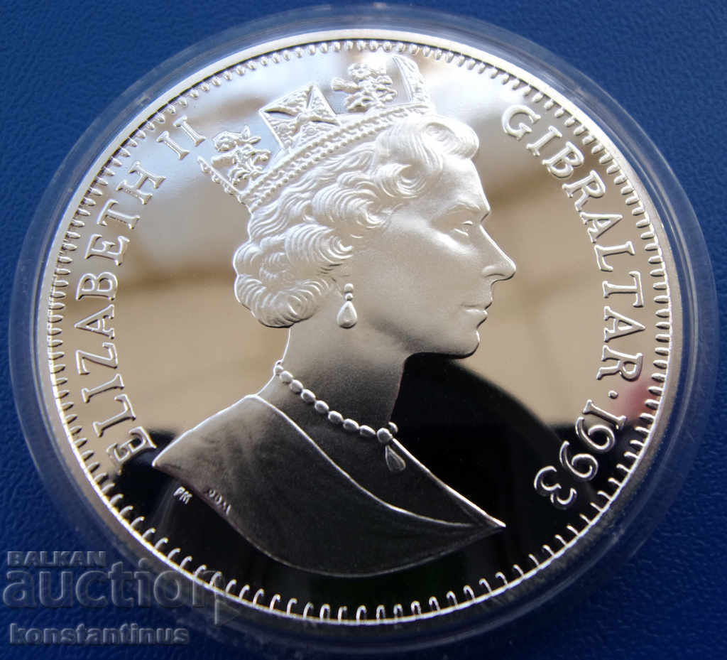 Гибралтар  21  Екю  1993  UNC  PROOF  Rare с цена € 46.02 | 90.01 лв.