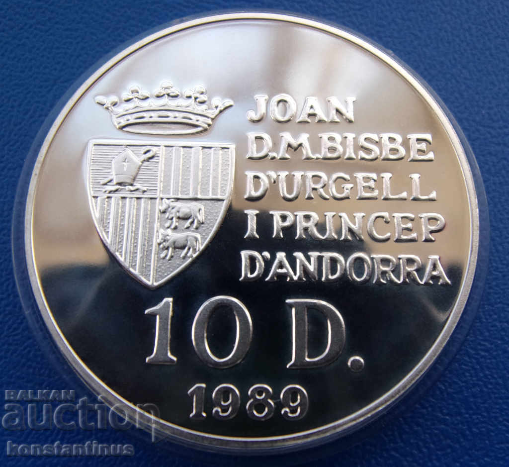 Андора 10 Дайнерс 1989 UNC PROOF Rare с цена € 38.35 | 75.01 лв. Андора 10 Дайнерс 1989 UNC PROOF Rare с цена € 38.35 | 75.01 лв.