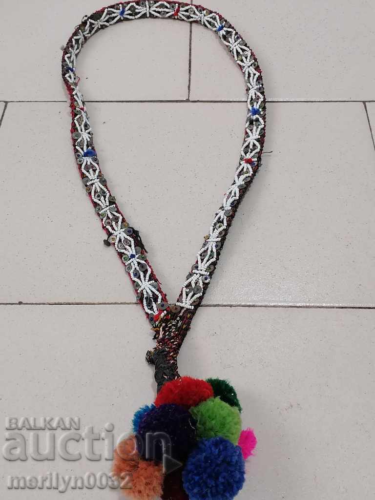 Beaded costume belt blue beaded belt with price 196.00 BGN | € 100.21 Beaded costume belt blue beaded belt with price 196.00 BGN | € 100.21