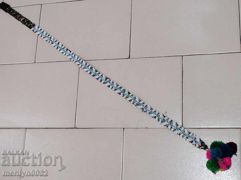 Auction Beaded costume belt blue beaded belt Auction Beaded costume belt blue beaded belt