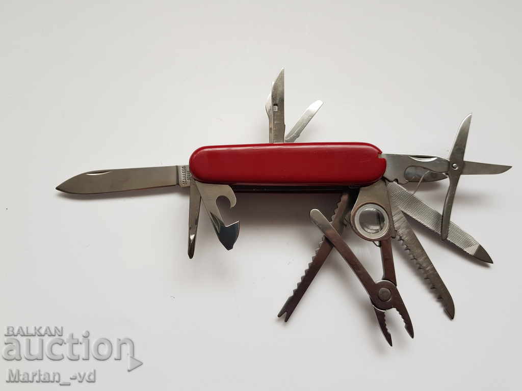 Multifunctional pocket knife with leather case - 5 Multifunctional pocket knife with leather case - 5