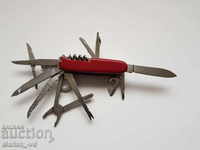 Multifunctional pocket knife with leather case