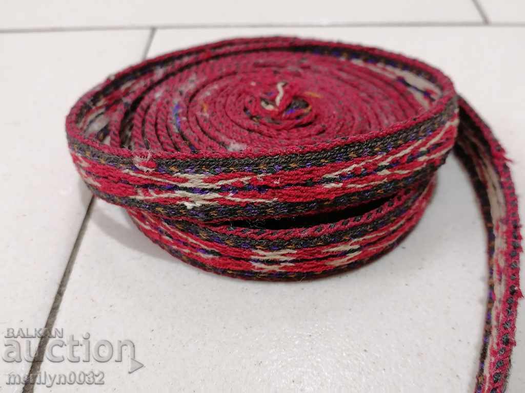 Old hand-knitted belt belt belt 3.25 meters - 6 Old hand-knitted belt belt belt 3.25 meters - 6