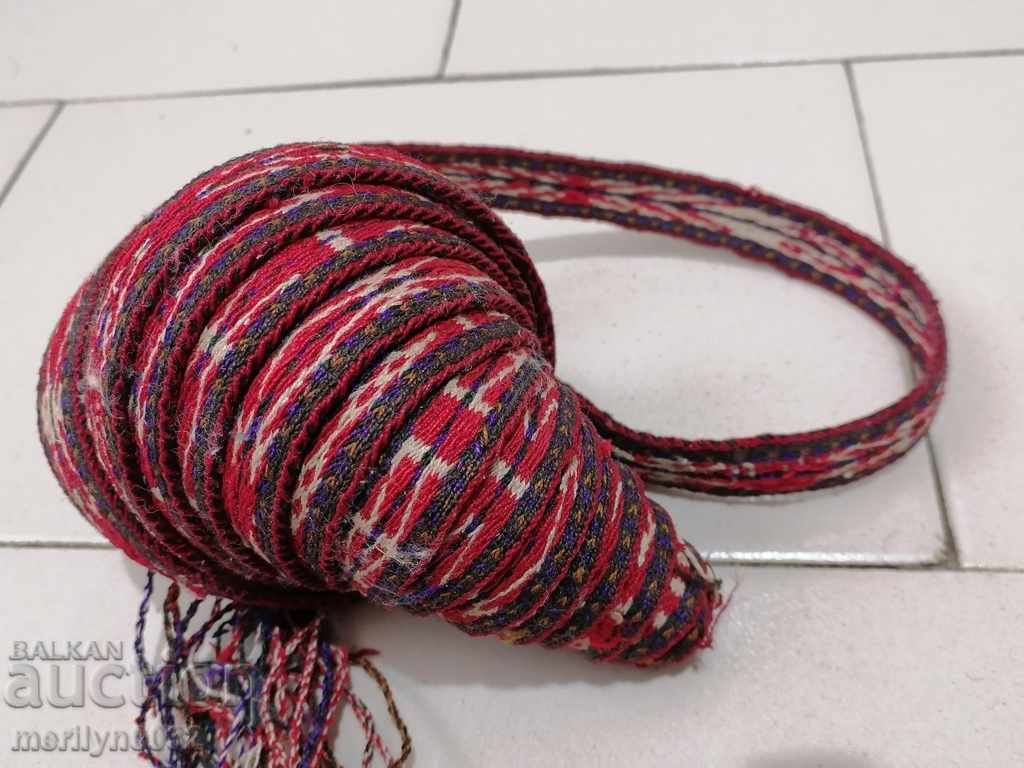Old hand-knitted belt belt belt 3.25 meters