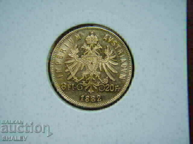 Delivery of 20 Francs / 8 Florin 1882 Austria (Austria) - AU (gold) Delivery of 20 Francs / 8 Florin 1882 Austria (Austria) - AU (gold)