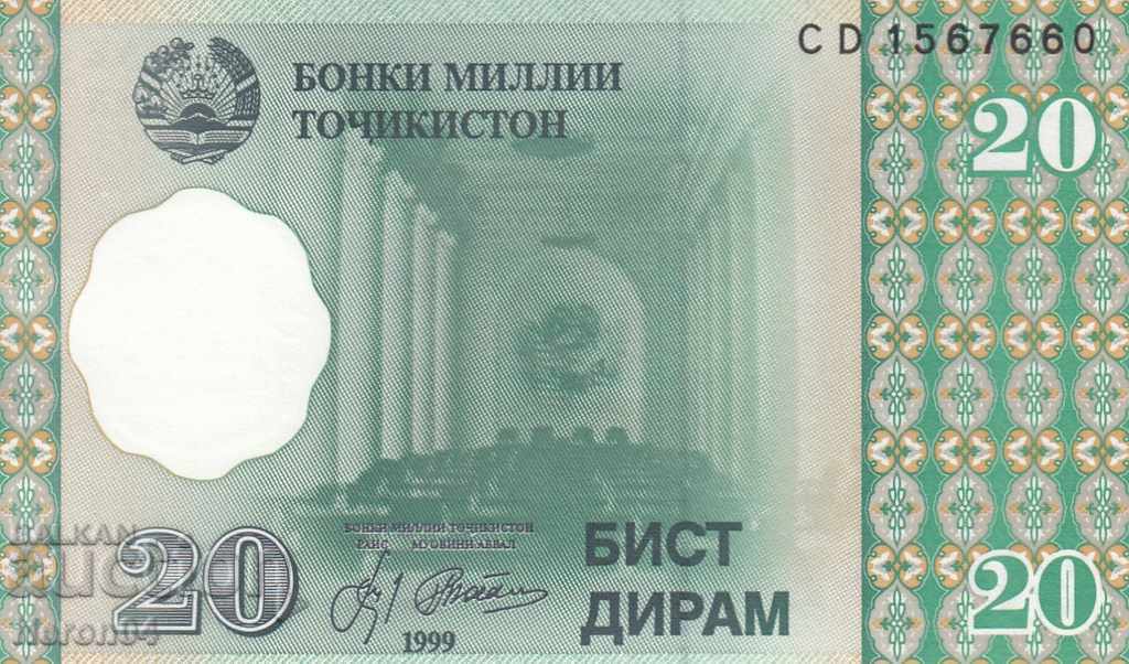 20 дирам 1999, Таджикистан