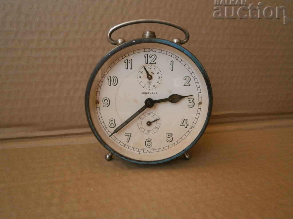 antique alarm clock JUNGHANS MADE IN GERMANY
