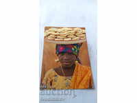 Postcard Hausa Girl Selling Cakes Northern Nigeria