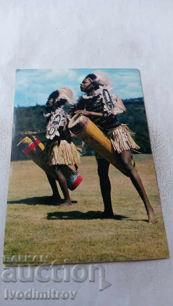 Postcard Nigeria African Tam-Tam Drummer