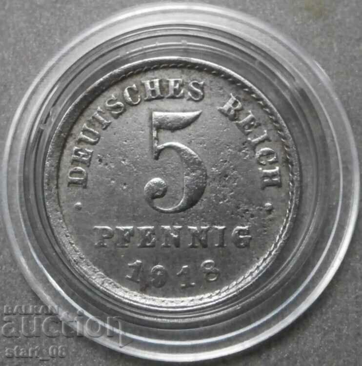 Germany 5 Pfennig 1918